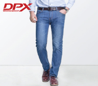 DPX cotton straight jeans male summer thin color all-match business casual men's trousers