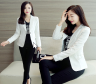 Small female short coat suit 2016 years new all-match Korean occupation decoration body slim size female suit